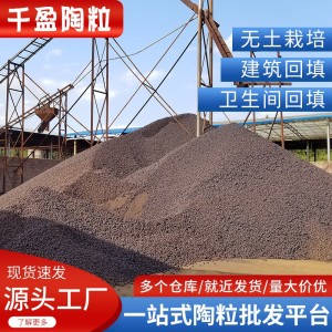 （电议）广东陶粒厂家批发回填工程建筑卫生间垫底轻质园艺保温保温颗粒 10立方米