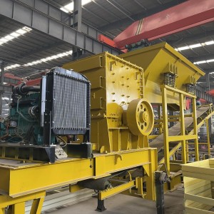 移动破碎机、时产100吨的移动破碎制砂机、建筑垃圾破碎机 1件