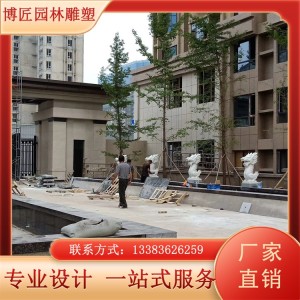 仿古装饰石雕龙 雕塑工艺品摆件 防风化来图定制设计 博匠 1个